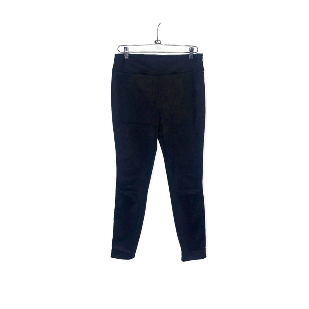 T BY TAHARI Black Pull On Faux Leggings Pants M NWT